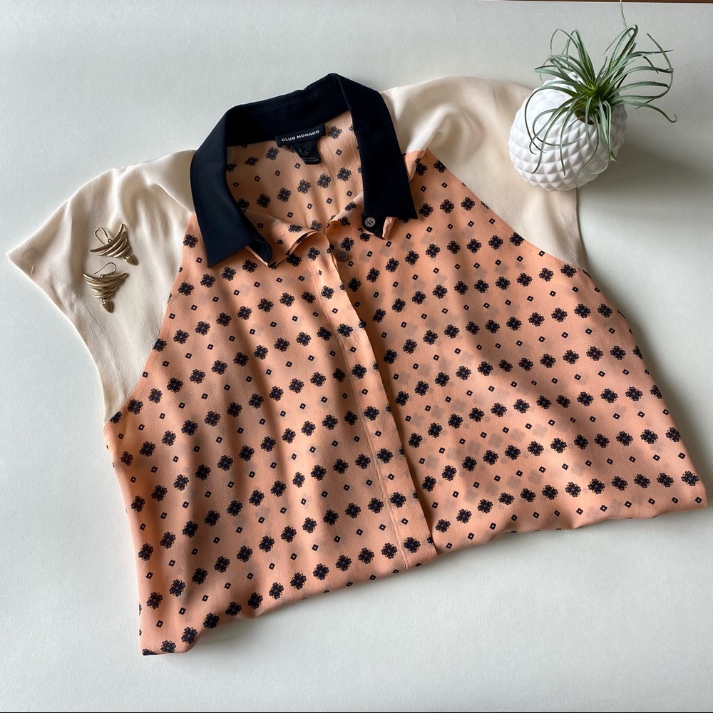Club Monaco silk blouse